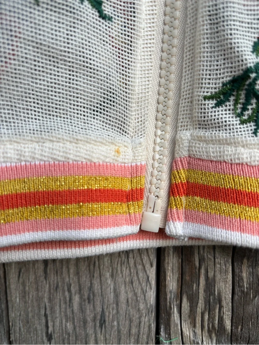 Aratta Silent Journey bohemian mesh jacket embroidered size small - Picture 9 of 10